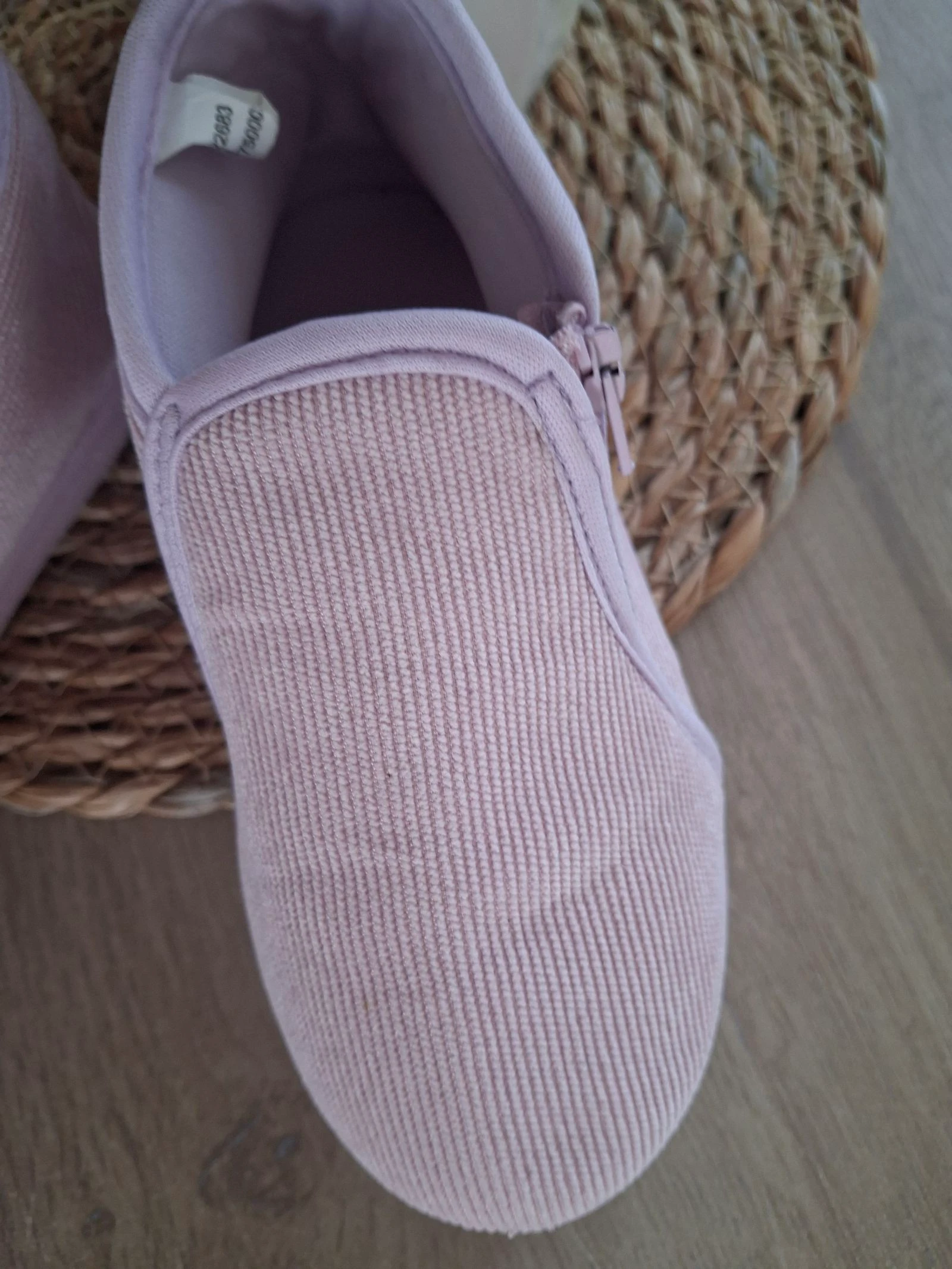 Roze gebreide fluwelen instappers maat 27 nini and girls – photo 3